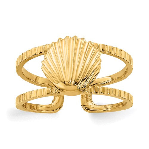 14k-sea-shell-toe-ring-SolomonJeweler-Wichita-KS-CustomJewelry