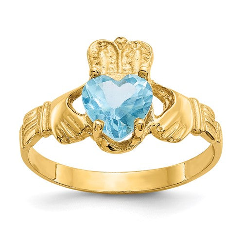 14k-december-cz-birthstone-claddagh-ring-SolomonJeweler-Wichita-KS-CustomJewelry