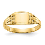 14k-polished-rectangular-baby-signet-ring-SolomonJeweler-Wichita-KS-CustomJewelry