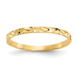 14k-diamond-cut-zig-zag-design-band-childs-ring-SolomonJeweler-Wichita-KS-CustomJewelry
