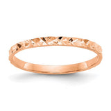 14k-rose-gold-diamond-cut-design-band-childs-ring-SolomonJeweler-Wichita-KS-CustomJewelry