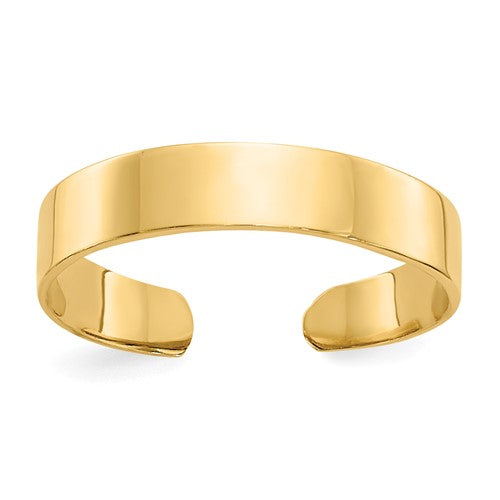 14k-adjustable-polished-band-toe-ring-SolomonJeweler-Wichita-KS-CustomJewelry