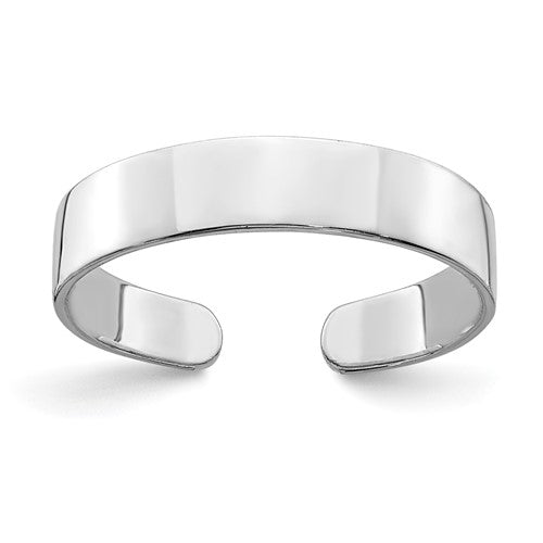 14k-white-gold-polished-adjustable-toe-ring-SolomonJeweler-Wichita-KS-CustomJewelry