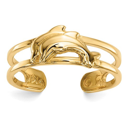 14k-dolphins-toe-ring-SolomonJeweler-Wichita-KS-CustomJewelry