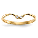 14k gold 2-stone CZ wrap ring featuring sparkling cubic zirconia stones, elegant jewelry design by Solomon Jewelers.