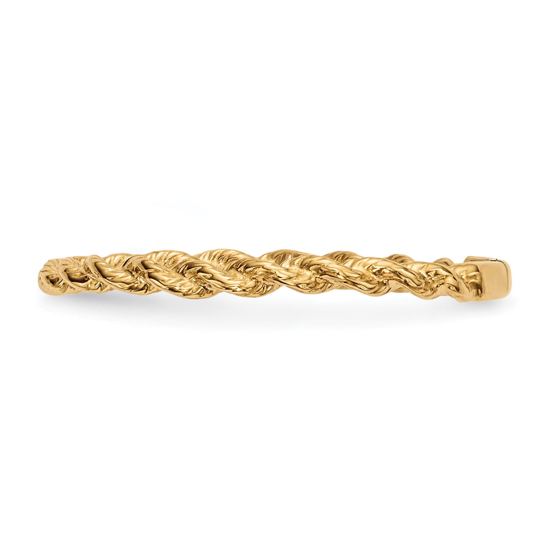 14K Yellow Gold Polished Twisted Rope Ring - Solomon Jewelers