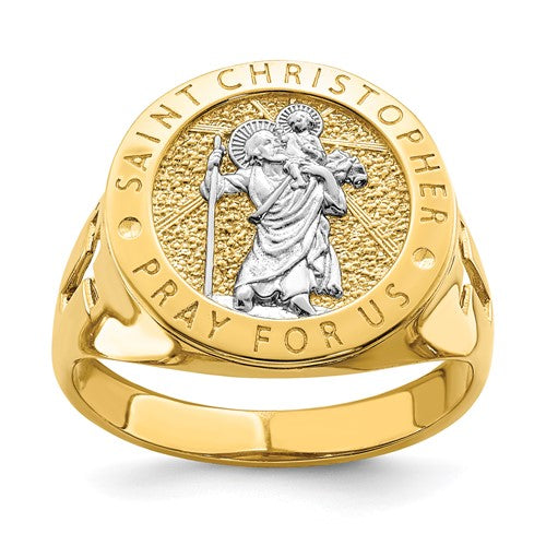14k-w-rhodium-saint-christopher-ring-SolomonJeweler-Wichita-KS-CustomJewelry