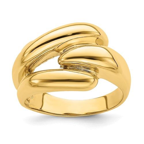 14k gold fancy ring with intricate design, jewelry ring from Solomon Jewelers, showcasing detailed craftsmanship and elegant style.