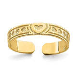 14k-engraved-heart-design-adjustable-toe-ring-SolomonJeweler-Wichita-KS-CustomJewelry