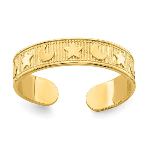 14k-star-and-moon-adjustable-toe-ring-SolomonJeweler-Wichita-KS-CustomJewelry