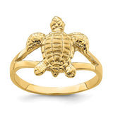 14k-textured-sea-turtle-ring-SolomonJeweler-Wichita-KS-CustomJewelry