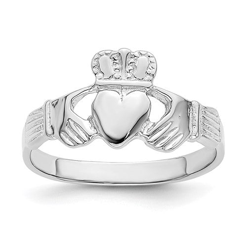 14k-white-gold-claddagh-ring-SolomonJeweler-Wichita-KS-CustomJewelry