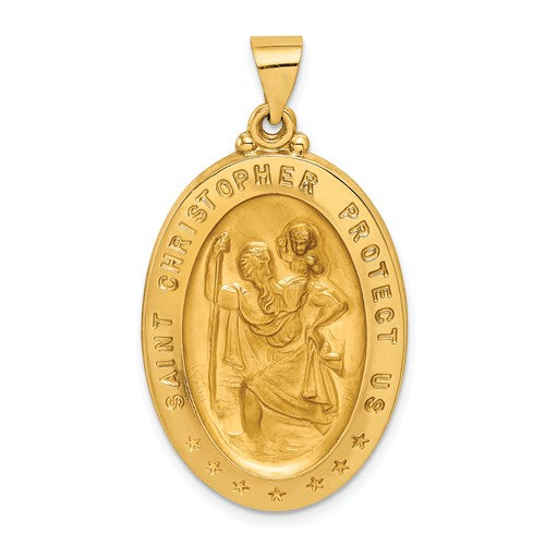 14k-saint-christopher-medal-hollow-pendant-SolomonJeweler-Wichita-KS-CustomJewelry