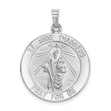 14k-white-gold-saint-jude-medal-pendant-SolomonJeweler-Wichita-KS-CustomJewelry