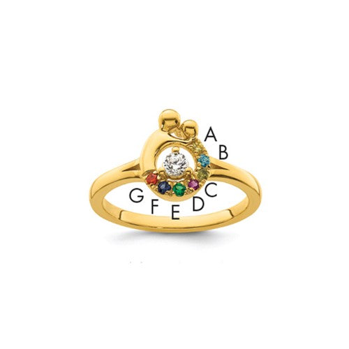 14k-diamond-with-7-birthstone-mother-child-ring-semi-mount-SolomonJeweler-Wichita-KS-CustomJewelry