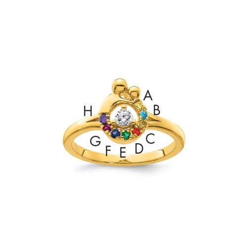 14k-diamond-with-8-birthstone-mother-child-ring-semi-mount-SolomonJeweler-Wichita-KS-CustomJewelry