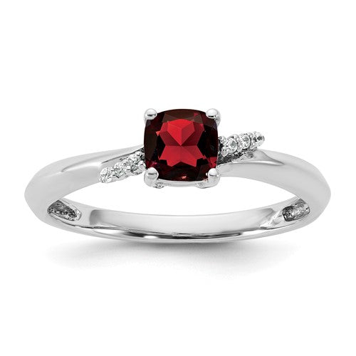 14k-white-gold-polished-diamond-and-garnet-fashion-ring-SolomonJeweler-Wichita-KS-CustomJewelry