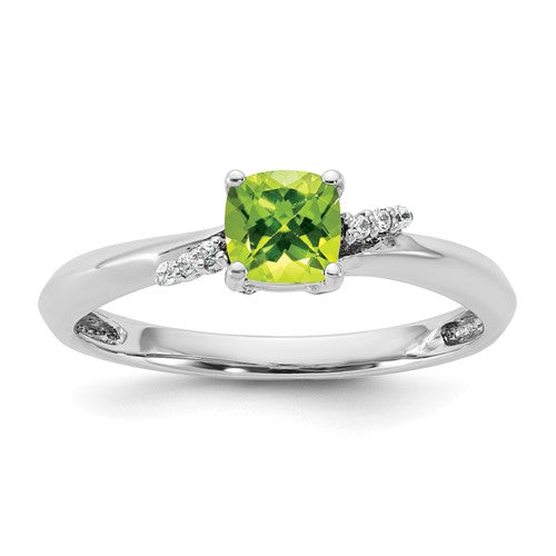 14k-white-gold-polished-diamond-and-peridot-fashion-ring-SolomonJeweler-Wichita-KS-CustomJewelry