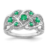 14k-white-gold-diamond-and-emerald-fancy-ring-SolomonJeweler-Wichita-KS-CustomJewelry