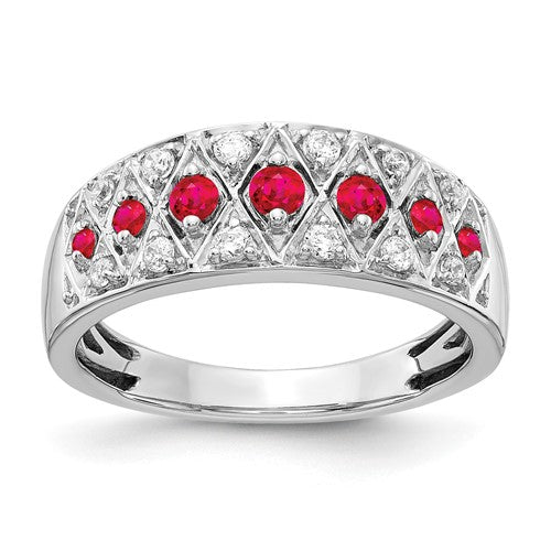 14k-white-gold-diamond-and-ruby-fancy-ring-SolomonJeweler-Wichita-KS-CustomJewelry