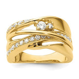14k gold fancy diamond ring with intricate design, showcasing sparkling diamonds, from Solomon Jewelers' jewelry collection.