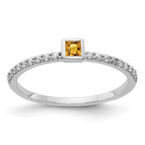 14k-white-gold-diamond-and-princess-citrine-ring-SolomonJeweler-Wichita-KS-CustomJewelry