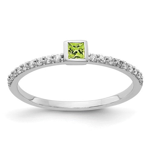 14k-white-gold-diamond-and-princess-peridot-ring-SolomonJeweler-Wichita-KS-CustomJewelry