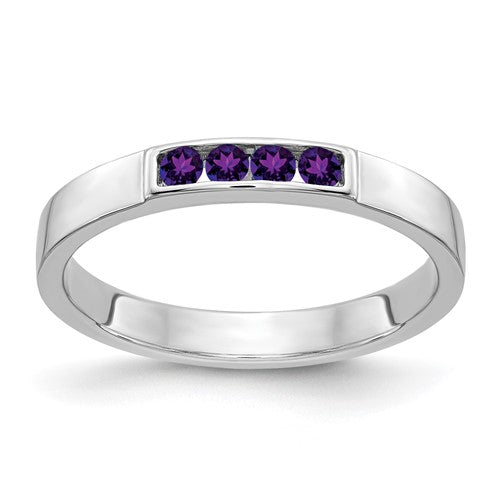 14k-white-gold-4-stone-amethyst-band-SolomonJeweler-Wichita-KS-CustomJewelry