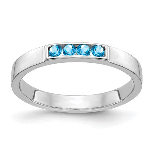 14k-white-gold-4-stone-blue-topaz-band-SolomonJeweler-Wichita-KS-CustomJewelry