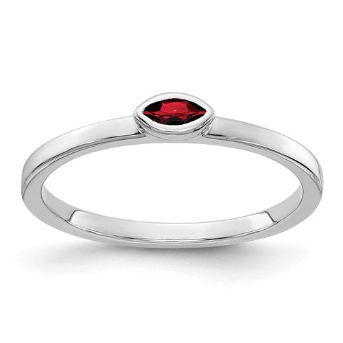 14k-white-gold-bezel-set-marquise-garnet-ring-SolomonJeweler-Wichita-KS-CustomJewelry