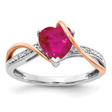 14k-two-tone-diamond-and-ruby-heart-twist-ring-SolomonJeweler-Wichita-KS-CustomJewelry