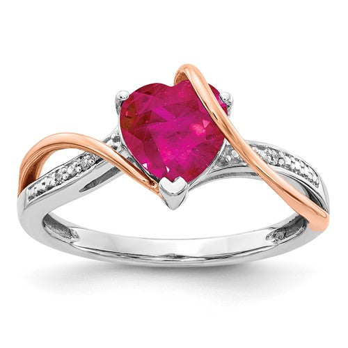 14k-two-tone-diamond-and-ruby-heart-twist-ring-SolomonJeweler-Wichita-KS-CustomJewelry