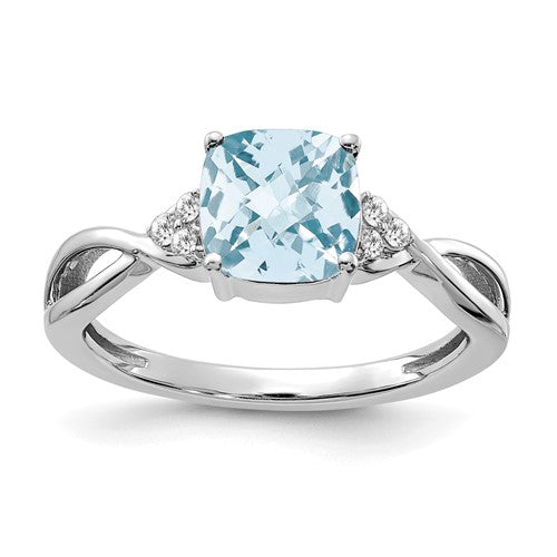 14k-white-checkerboard-aquamarine-and-diamond-ring-SolomonJeweler-Wichita-KS-CustomJewelry