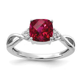 14k-white-gold-checkerboard-created-ruby-and-diamond-ring-SolomonJeweler-Wichita-KS-CustomJewelry