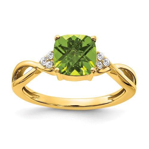 14k-checkerboard-peridot-and-diamond-ring-SolomonJeweler-Wichita-KS-CustomJewelry