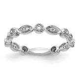 14k white gold diamond fancy band ring with intricate design, showcasing sparkling diamonds, from Solomon Jewelers.