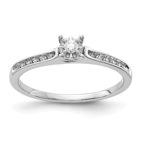 14k white gold diamond ring featuring sparkling diamonds, elegant jewelry piece by Solomon Jewelers.