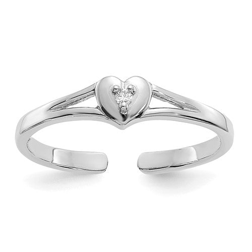 14k-white-gold-01ct-diamond-heart-toe-ring-SolomonJeweler-Wichita-KS-CustomJewelry