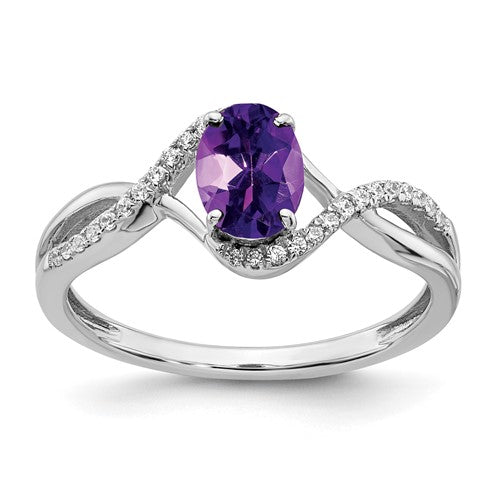 14k-white-gold-oval-amethyst-and-diamond-twist-ring-SolomonJeweler-Wichita-KS-CustomJewelry