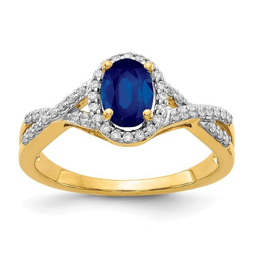 14k diamond and sapphire oval halo ring featuring sparkling gemstones set in gold jewelry, elegant and detailed design.