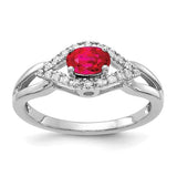 14k white gold ring featuring sparkling diamonds and vibrant rubies, crafted by Solomon Jewelers.