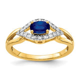 14k gold diamond and sapphire ring featuring sparkling gemstones, elegant design, and fine craftsmanship by Solomon Jewelers.