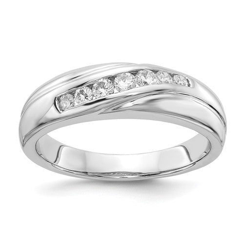 14k-white-gold-7-stone-diamond-mens-ring-SolomonJeweler-Wichita-KS-CustomJewelry