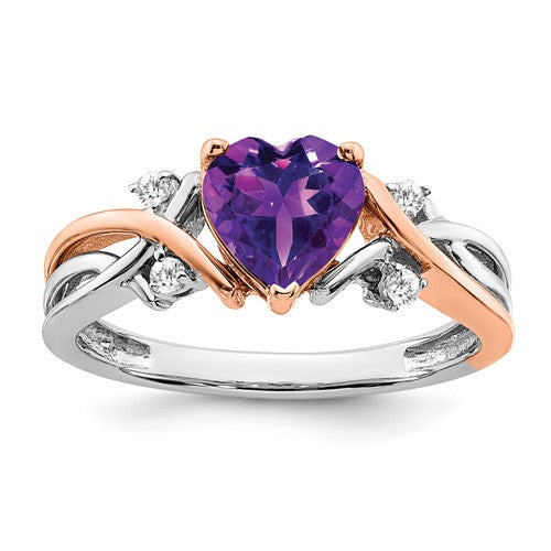 14k-two-tone-heart-amethyst-and-diamond-ring-SolomonJeweler-Wichita-KS-CustomJewelry