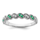 14k-white-gold-emerald-and-diamond-twist-band-SolomonJeweler-Wichita-KS-CustomJewelry