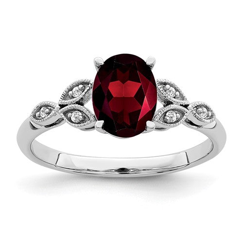 14k-white-gold-oval-garnet-and-diamond-ring-SolomonJeweler-Wichita-KS-CustomJewelry
