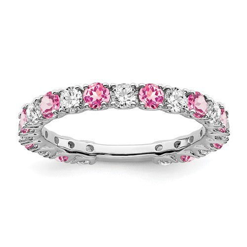 14k-white-gold-created-pink-sapphire-and-diamond-band-SolomonJeweler-Wichita-KS-CustomJewelry