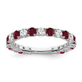14k-white-gold-created-ruby-and-diamond-band-SolomonJeweler-Wichita-KS-CustomJewelry