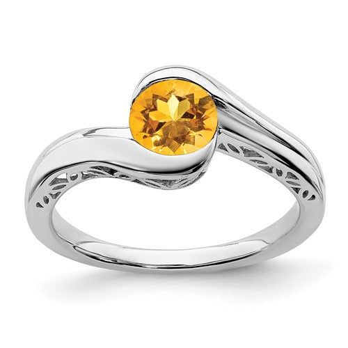 14k-white-gold-citrine-bypass-ring-SolomonJeweler-Wichita-KS-CustomJewelry