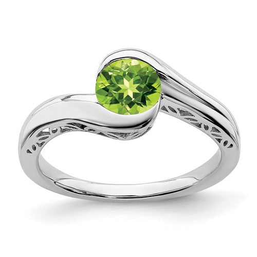 14k-white-gold-peridot-bypass-ring-SolomonJeweler-Wichita-KS-CustomJewelry